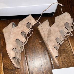 Dolce Vita | Suede Lace-up Wedge Sandals | Sz 8.5
